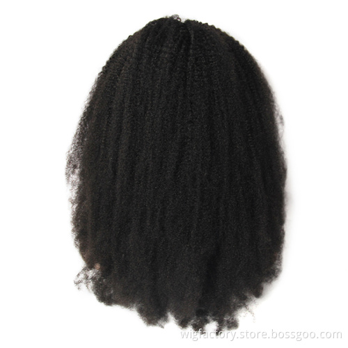 Wholesale wigs virgin hair vendor,180 density lace frontal wigs human hair curly, 4c afro kinky curly human hair lace front wigs